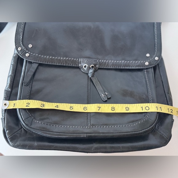 The Sak Ventura Convertible Backpack Crossbody Distressed Black Leather Bag - Picture 9 of 11